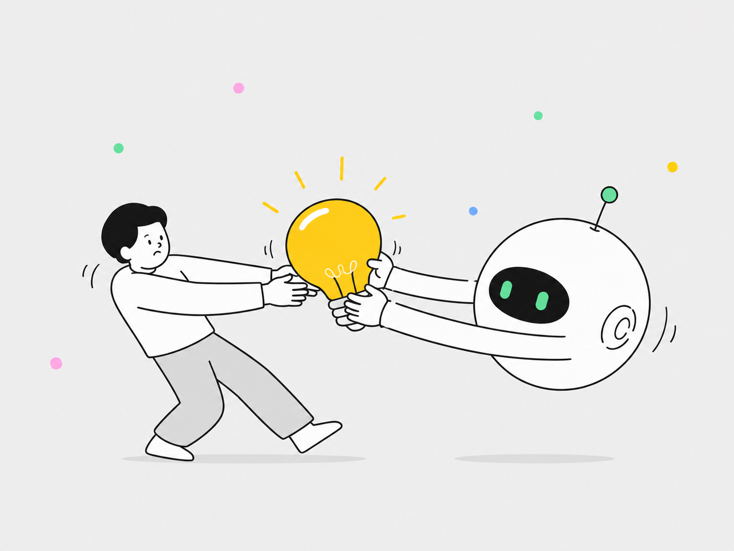 A tug-of-war over who holds authority of the ideas